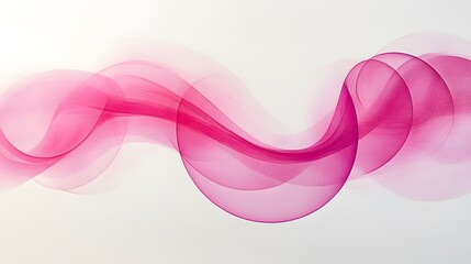 Wall Mural - white background with thin circle distorted line 