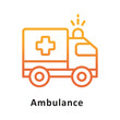 © Optima GFX - Ambulance Gradient Outline Icon. Eps 10 File