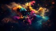 © Umnat - Dynamic Colorful Background of Space Particles