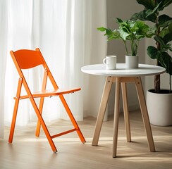 Poster - green chair in a room