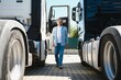 © Serhii - Portrait of a senior truck driver
