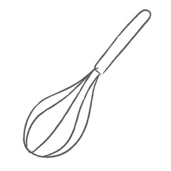 Wall Mural - doodle whisk sticker design element
