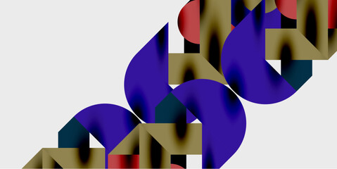 Aufkleber - Vibrant abstract background circles with smooth gradients, creating a dynamic and modern design. Ideal for creative, tech, or contemporary-themed projects
