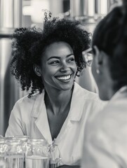 Wall Mural - Jovial Coffee Shop Moment