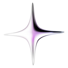 Wall Mural - holographic chrome element in metallic shades with realistic 3d design. liquid metal shape.