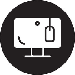 monitor glyph icon