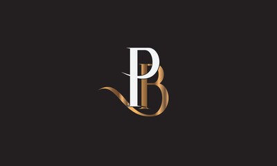 PB, BP, P, B Abstract Letters Logo Monogram