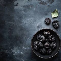 Wall Mural - Dried plums: a staple in keto/paleo diets.