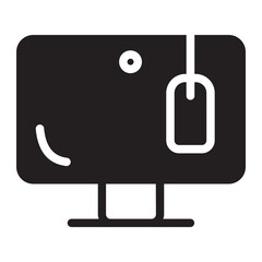 monitor glyph icon
