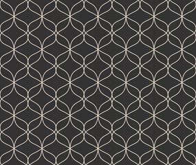 Wall Mural - abstract leaves art deco seamless patterns. vector geometric background. decorative illustration for