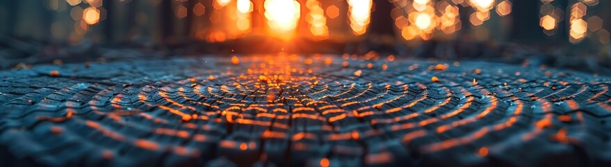 Macro photography capturing the intricate swirl 
