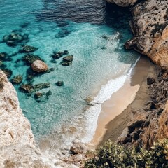 Wall Mural - Spectacular Cala Mesquida beach, Majorca