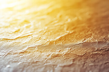 Wall Mural - Rough, textured surface with a yellowish tint. The surface appears to be made of paper or some other material with a grainy texture. Scene is somewhat somber or melancholic