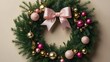 © MST - 'Simple Elegance: A Minimalist Christmas Wreath in Pastel Tones'