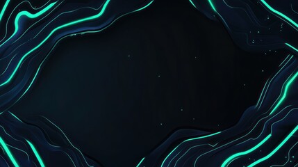Aufkleber - Abstract dark background with glowing lines, suitable for digital designs or presentations.