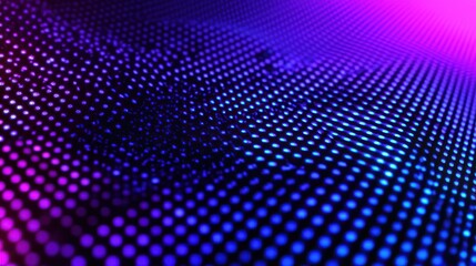 Aufkleber - Abstract pattern of vibrant dots in purple and blue hues, suggesting digital design.