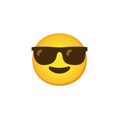 Wall Mural - Smiling Face with Sunglasses Emoji