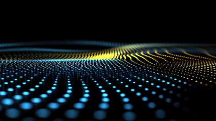 Poster - Abstract representation of flowing data in vibrant colors.