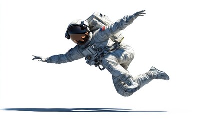 Poster - An astronaut floats in space, showcasing a sense of adventure and exploration.