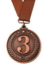 Fototapete - Winner medal isolated on white cut-out.