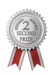 Fototapete - Winner medal isolated on white cut-out.