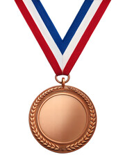 Fototapete - Winner medal isolated on white cut-out.