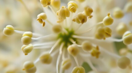 Aufkleber - Beautiful macro shot showcasing intricate details of a flower with captivating leading lines and soft focus background.