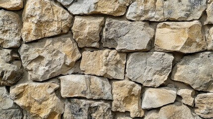 Aufkleber - Natural stone wall texture with variations in color and shape for architectural and design applications