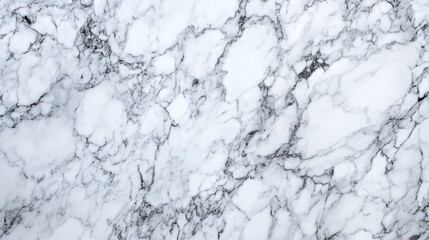 Aufkleber - Elegant white marble texture with intricate gray veining suitable for backgrounds and interior design projects.