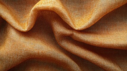 Leinwandbilder - Elegant fabric texture showcasing soft pleats and warm hues for design and presentation backgrounds