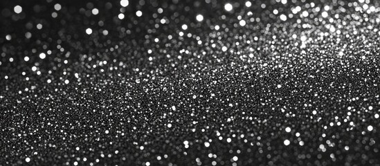 Aufkleber - Black and Silver Glitter Backdrop for Holiday Celebrations Sparkling Texture for Christmas and New Year Events