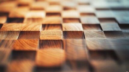 Fototapete - Closeup view of intricate wooden surface showcasing detailed grain patterns and textures for design and renovation projects
