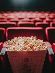 Wall Mural - Popcorn on Red Chair