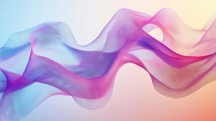 Wall Mural - Abstract fluid 3D render iridescent modern retro futuristic dynamic wave in motion. Ideal for backgrounds wallpapers banners posters and covers