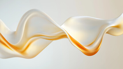 Wall Mural - Abstract fluid 3D render iridescent modern retro futuristic dynamic wave in motion. Ideal for backgrounds wallpapers banners posters and covers