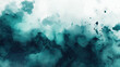 © Pavithiran - Abstract Watercolor Teal and Green Background. Generative AI.