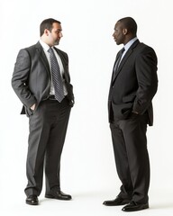 Aufkleber - Revenue officer addresses compliance issues with colleague during professional meeting in modern office setting