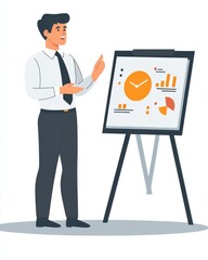 Poster - Financial examiner leads an engaging workshop on analytical skills and financial reporting for professionals in urban setting