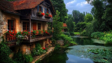 Poster - traditional chinese house