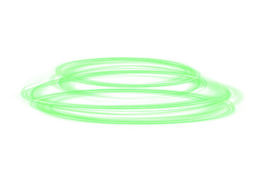 Wall Mural - festive green stripe on white background. green curl twirl for the holidays. green colored curve rop