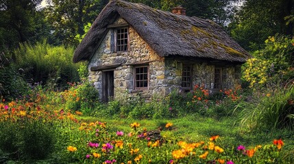 Poster - old wooden house