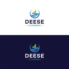 Wall Mural - accounting financial logo design concept