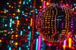© Ева Поликарпова - A disco ball illuminated with vibrant colors