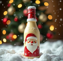 Wall Mural - bottle of eggnog