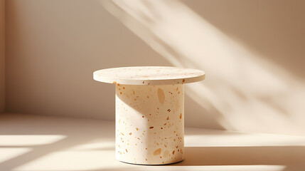 Poster - close terrazzo side table