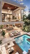 © Media Srock - Modern Two Story Home With Pool And Luxurious Interior
