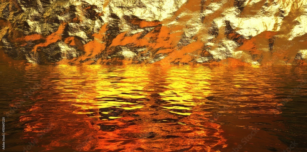Photo inspiration: Gallery Detail: Perfectly Crafted Gold Metal Texture On A Golden Gradient Background