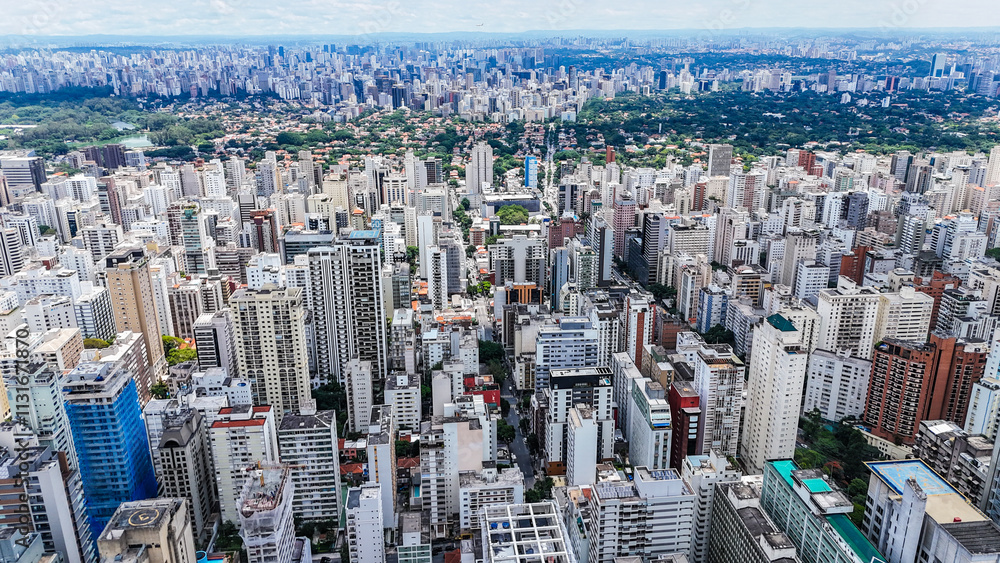 Стокове фото Foto dos prédios no centro urbano de São Paulo, destacando ...