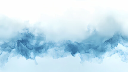 Wall Mural - color smoke banner. paint in water. storm sky cloud. steam pattern. blue chemical fume texture cloud