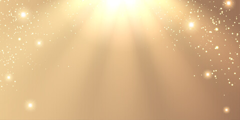 Wall Mural - spotlight and light particles vector design background